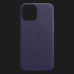Оригінальний чохол Apple Leather Case with MagSafe для iPhone 12 Pro Max (Deep Violet) (MJYT3)
